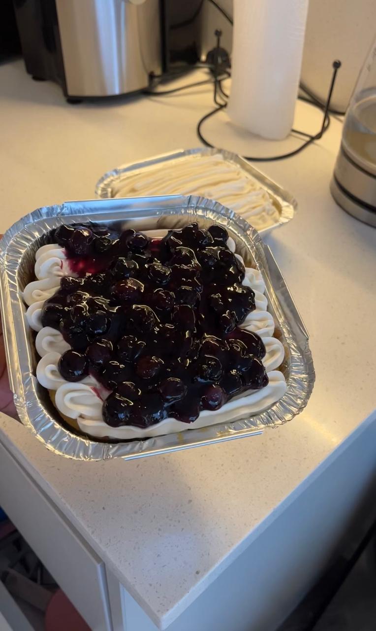 A finished dessert from the course
